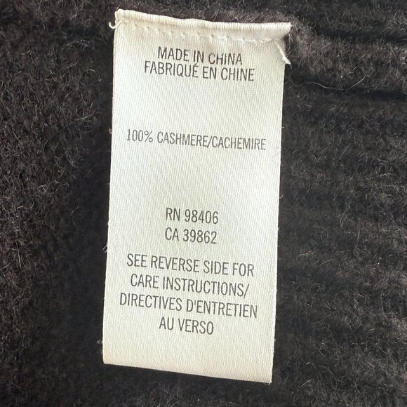 Theory Chocolate Brown Cropped Cashmere Short Sleeve Sweater – Size 4 Equivalent - Picture 4 of 4